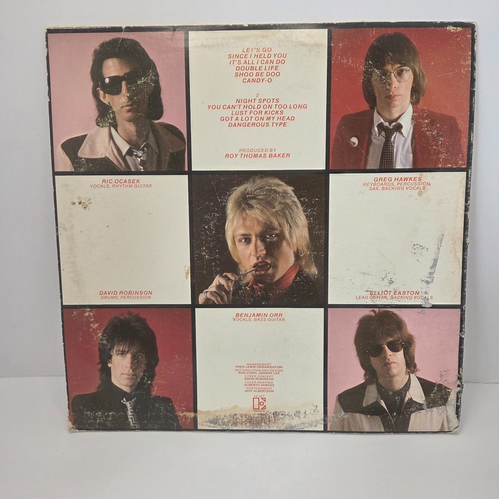 The Cars Candy-O Vinyl LP Record Album Rock/New Wave 1979 Elektra Records 5E-507